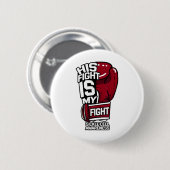 Badge Rond 5 Cm Son Combat Est Mon Combat Conscience Cellule Fauci (Devant & derrière)