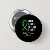 Badge Rond 5 Cm Son Combat Est Mon Combat Conscience Des Maladies (Devant & derrière)