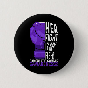 Badge Rond 5 Cm Son combat est Mon combat Conscience du cancer du