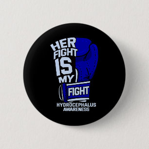 Badge Rond 5 Cm Son combat est mon combat contre l'hydrocéphalie