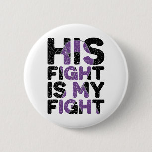 Badge Rond 5 Cm Son combat est mon combat Heimerheimer's Awareness