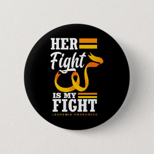 Badge Rond 5 Cm Son Combat Est Mon Combat Maman Femme Fille Leukem