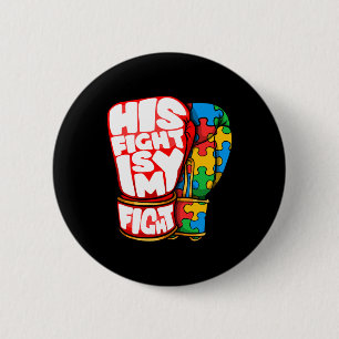 Badge Rond 5 Cm Son Combat Est Mon Fight Sensibilisation sur l'aut