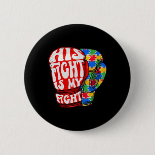 Badge Rond 5 Cm Son Combat Est Mon Fight Sensibilisation sur l'aut