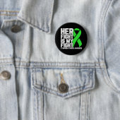 Badge Rond 5 Cm Son combat est My Fight Lymphoma Awareness Support (En situation)