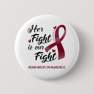 Badge Rond 5 Cm Son combat est notre lutte contre la sensibilisati