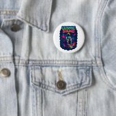 Badge Rond 5 Cm Son cosmique (En situation)