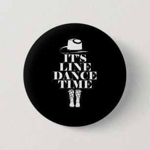 Badge Rond 5 Cm Son Line Dance Time Line Dancing Music Boots Cadea