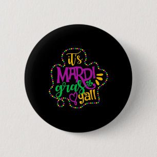 Badge Rond 5 Cm Son Mardi Gras Yall Funny Mardi Gras Party Mask Co