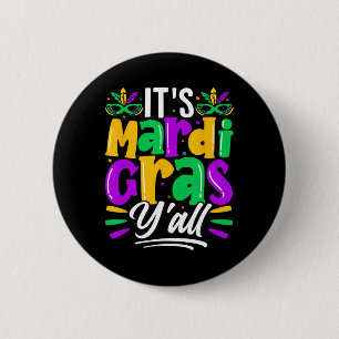 Badge Rond 5 Cm Son Masque Mardi Gras Yall Mardi Gras Party