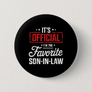 Badge Rond 5 Cm Son Officiel Est Le Fils Préféré En Droit