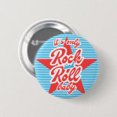Badge Rond 5 Cm Son Seul Bébé Rock Et Roll (Devant & derrière)