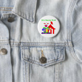 Badge Rond 5 Cm Son temps de cirque (En situation)