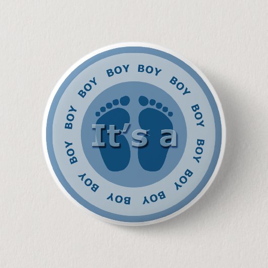 Badge Rond 5 Cm son un garçon (Devant)