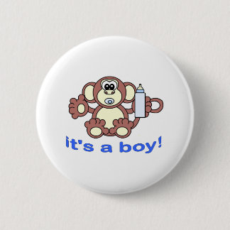 Badge Rond 5 Cm Son un GARÇON !