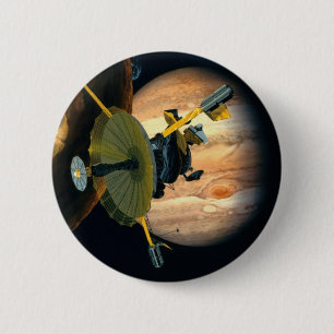 Badge Rond 5 Cm Sonde de Jupiter et de Lo Galilée