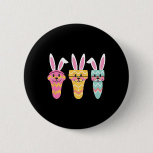 Badge Rond 5 Cm Sonographe Eggcellist Bunny de Pâques Ultrasound T