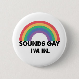 Badge Rond 5 Cm Sons Gay Im Dans Rainbow Prith Mois Gay