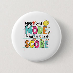 Badge Rond 5 Cm Sont Plus Qu'Un Test Score Enseignant Test Da Test