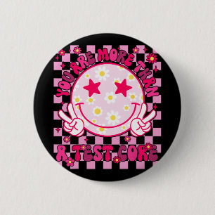 Badge Rond 5 Cm Sont Plus Qu'Un Test Score Test Jour Smile Hippi