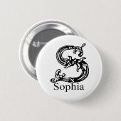 Badge Rond 5 Cm Sophia (Devant & derrière)