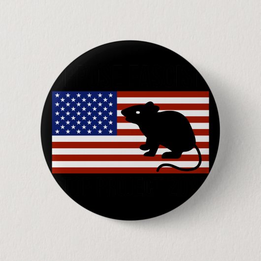 Badge Rond 5 Cm S'opposer au fascisme (Devant)