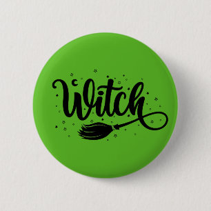 Badge Rond 5 Cm Sorcière
