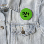 Badge Rond 5 Cm Sorcière (En situation)