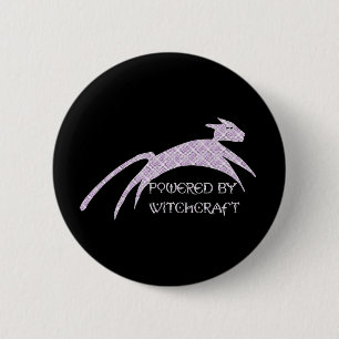 Badge Rond 5 Cm Sorcière actionnée