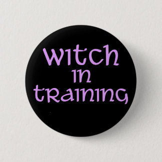 Badge Rond 5 Cm Sorcière-dans-Formation