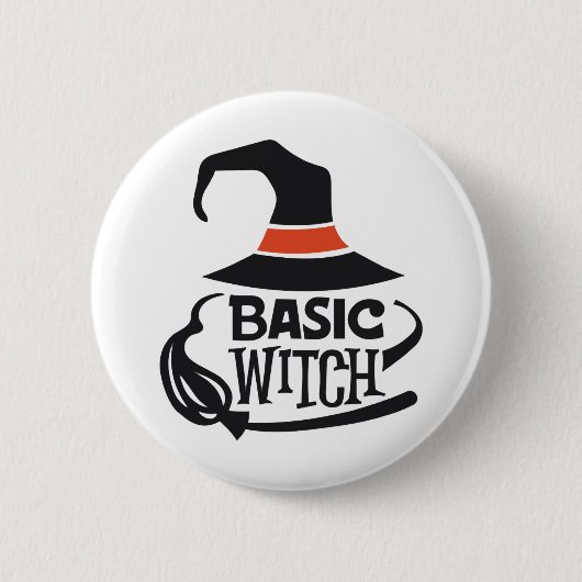Badge Rond 5 Cm Sorcière de base - Halloween (Devant)