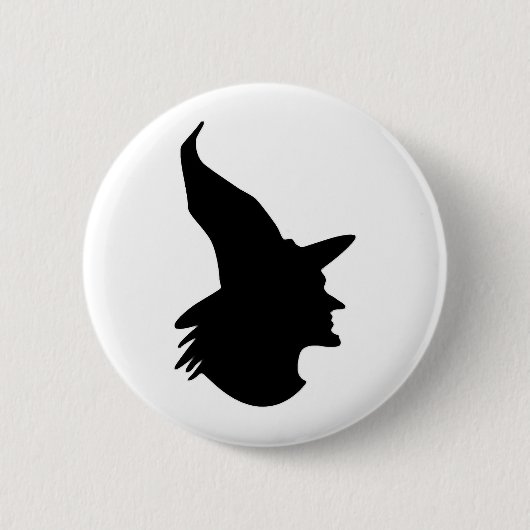 Badge Rond 5 Cm sorcière d'halloween (Devant)