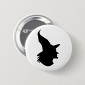 Badge Rond 5 Cm sorcière d'halloween (Devant & derrière)