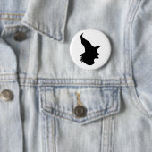 Badge Rond 5 Cm sorcière d'halloween (En situation)