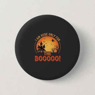 Badge Rond 5 Cm Sorcière d'Halloween Maison Hantée Boo Design_1