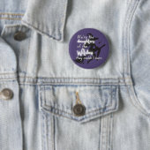 Badge Rond 5 Cm "Sorcière féministe" (En situation)