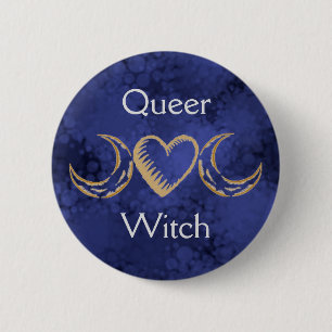 Badge Rond 5 Cm Sorcière gay