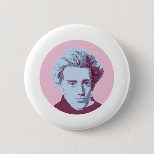 Badge Rond 5 Cm Soren Kierkegaard (Devant)