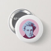 Badge Rond 5 Cm Soren Kierkegaard (Devant & derrière)
