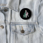 Badge Rond 5 Cm Sorta Effrayant Sorta Joyeux Noël (En situation)