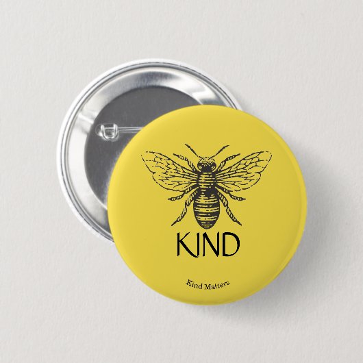Badge Rond 5 Cm Sorte d'abeille (Devant & derrière)