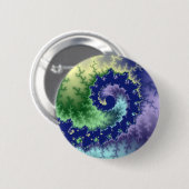 Badge Rond 5 Cm Sortie flottante - Bouton fractal (Devant & derrière)