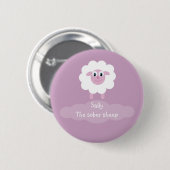 Badge Rond 5 Cm Sortie l'insigne/bouton sobres de moutons (Devant & derrière)