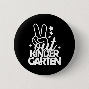 Badge Rond 5 Cm Sortie Maternelle Jour Dernier De L'École Enseigna
