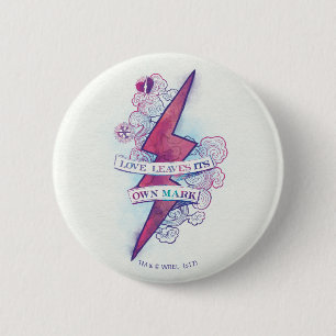 Badge Rond 5 Cm Sortilège Harry Potter L'amour laisse sa marque
