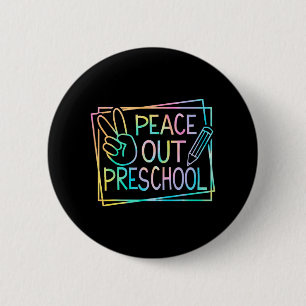 Badge Rond 5 Cm Sortir Dernier Jour De L'École Pause Été Enfants