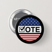 Badge Rond 5 Cm Sortir et voter (Devant & derrière)