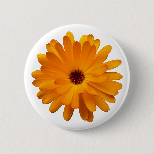 Badge Rond 5 Cm Souci orange (Devant)