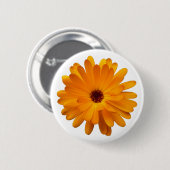 Badge Rond 5 Cm Souci orange (Devant & derrière)