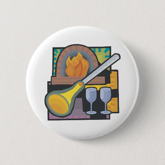 Badge Rond 5 Cm Soufflement en verre (Devant)